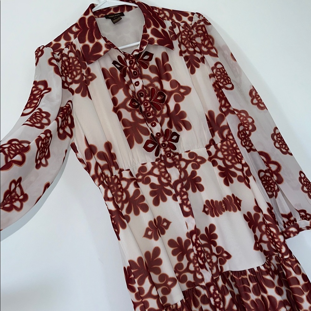 Floral Maxi Dress with Slit - Picture 11 of 11